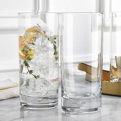 Home Essentials Nicole Miller Bubble Highball Glasses Set of 4