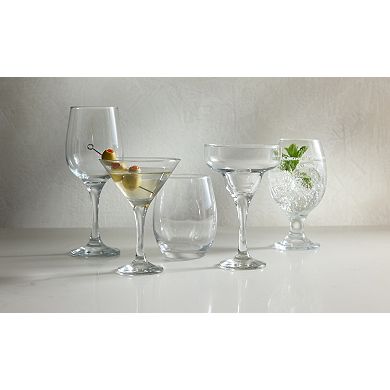 Home Essentials 4-Piece Basic Stemless Wine Glass Set