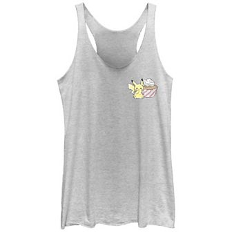 Juniors' Pokemon Pikachu Cupcake Racerback Tank Top