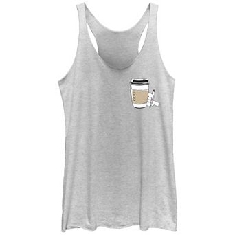 Juniors' Pokemon Pikachu Coffee Racerback Tank Top