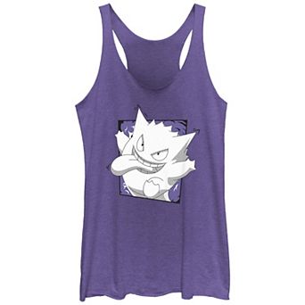 Juniors' Pokemon Gengar Passing Through Racerback Tank Top