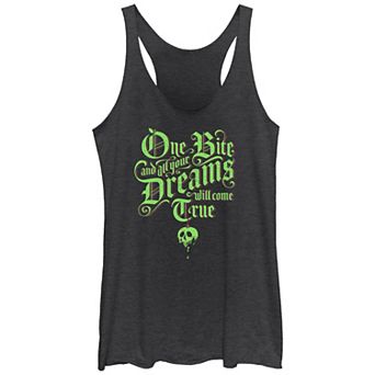 Disney's Snow White And The Seven Dwarfs Evil Queen Sleeping Death Juniors' Racerback Tank Top