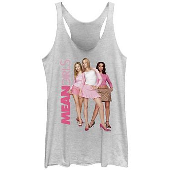 Juniors' Mean Girls Plastics Poster Racerback Tank Top