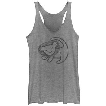 Disney's The Lion King Simba Painting Juniors' Racerback Tank Top