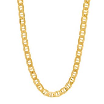 Everlasting Gold 10k Gold 3.45 mm Mariner Chain Necklace