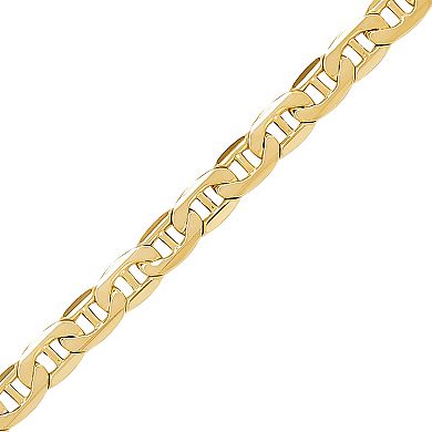 Everlasting Gold 10k Gold 3.45 mm Mariner Chain Necklace