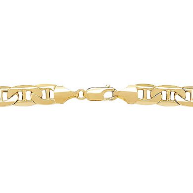 Everlasting Gold 10k Gold 3.45 mm Mariner Chain Necklace