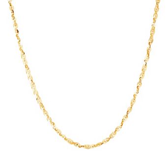 Everlasting Gold 10k Gold 3 mm Solid Cleo Chain Necklace