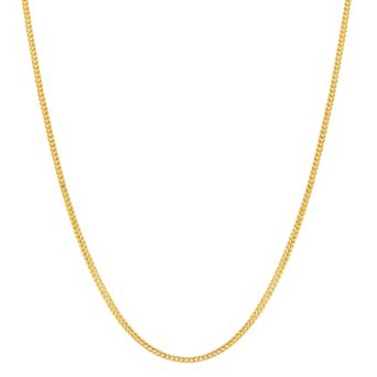 Everlasting Gold 10k Gold 1.5 mm Franco Chain Necklace