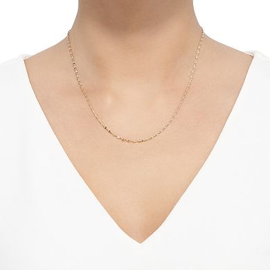 Everlasting Gold 10k Gold Anchor Chain Necklace