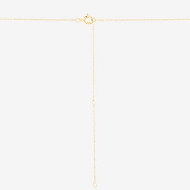 Everlasting Gold 10k Gold Polished & Diamond Cut Heart Pendant Necklace