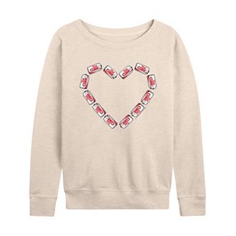 Women's Diet Coke Can Heart French Terry Long Sleeve Tee