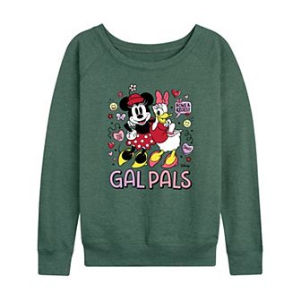 Disney's Minnie Mouse & Daisy Duck Women's Gal Pals French Terry Long Sleeve Tee