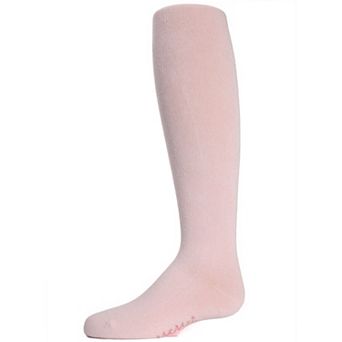 Solid Cotton Blend Basic Non-Binding Infant Tights