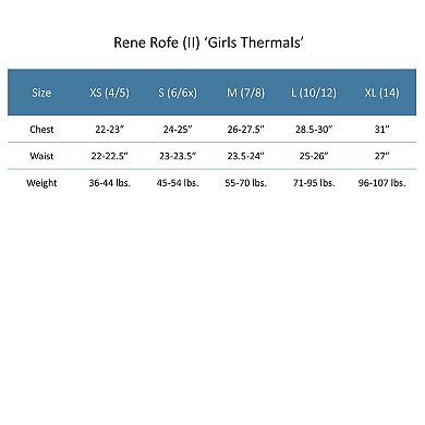 Girl's Waffle Thermal Long Underwear 2-piece Set
