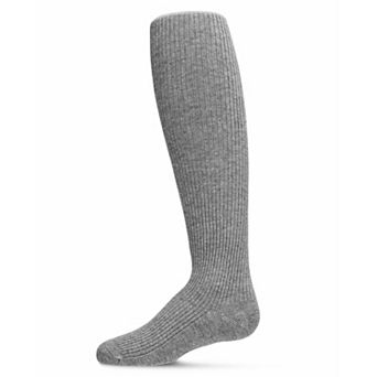 Infant Thin Ribbed Cotton Blend Basic Non-Binding Tights