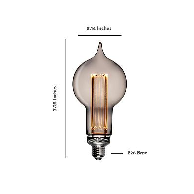 Next Glow Drop Style Led Light Bulb 3.5-watts, 2,200k Dimmable Medium Screw (e26) Base - Smokey