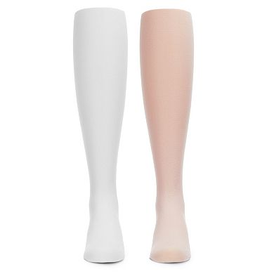 Infant Girl's Microfiber Tights Solid Color 2-Pack