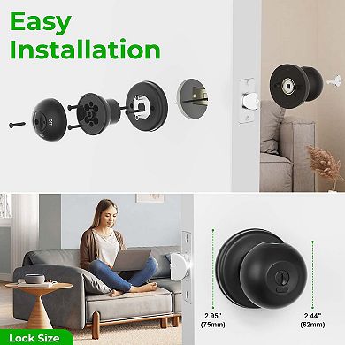 Biometric Door Lock Rechargeable Fingerprint Lock With Keys