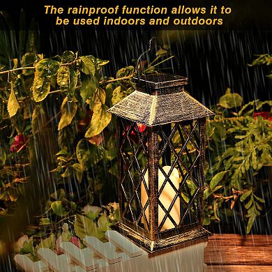 Solar Powered Led Outdoor Lantern Candle