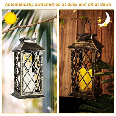 Solar Powered Led Outdoor Lantern Candle