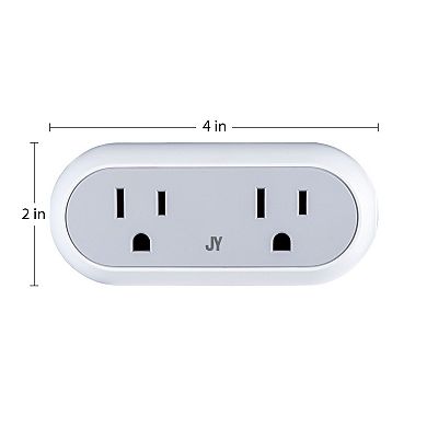 Smart Dual Plug Wifi Remote App Control For Lights Appliances
