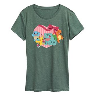 Women's Pokemon Group Valentine's Graphic Tee