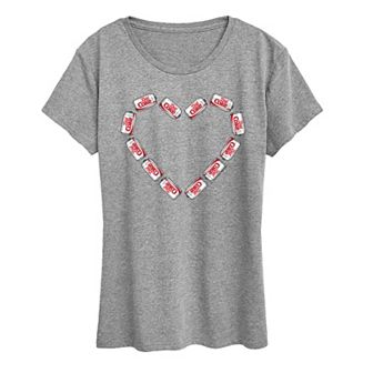 Women's Diet Coke Can Heart Graphic Tee