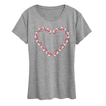 Women's Diet Coke Can Heart Graphic Tee