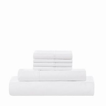 5th Avenue Lux 1200TC CVC Cooling White 7 pc Split Sheet Set
