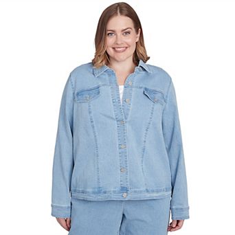 Plus Size Alfred Dunner Classic Fit Denim Jacket