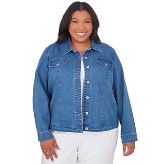 Plus Size Alfred Dunner Classic Fit Denim Jacket