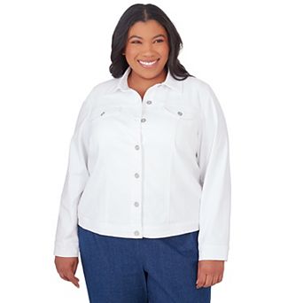 Plus Size Alfred Dunner Classic Fit Denim Jacket