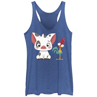 Disney's Moana Hei Hei And Pua Buddies Juniors' Racerback Tank Top