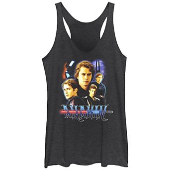 Juniors' Star Wars Anakin Skywalker Collage Racerback Tank Top