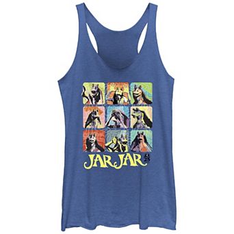 Juniors' Star Wars Jar Jar Portraits Racerback Tank Top