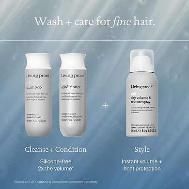 Mini Full Shampoo, Conditioner and Texture Spray Set