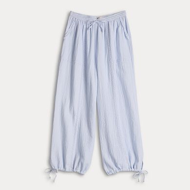 Juniors' SO® Low-Rise Double Gauze Joggers