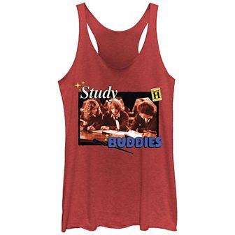 Juniors' Harry Potter Hermione, Ron, And Harry Study Buddies Racerback Tank Top