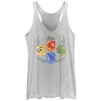 Juniors' Harry Potter Hogwarts House Crests Racerback Tank Top