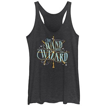 Juniors' Harry Potter The Wand Chooses The Wizard Racerback Tank Top