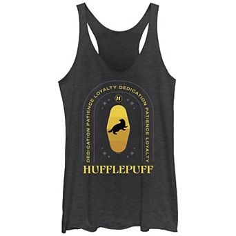 Juniors' Harry Potter Hufflepuff Dedication Patience Loyalty Racerback Tank Top