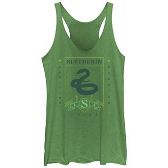 Juniors' Harry Potter Slytherin Crest Pride Ambition Cunning Racerback Tank Top