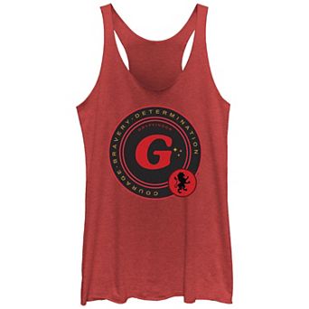 Juniors' Harry Potter Gryffindor Courage Bravery Determination Stamp Racerback Tank Top