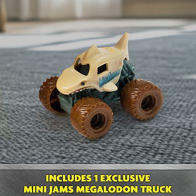 Monster Jam Megalodon Mini Jams & Mad Hog Chomper Truck Set