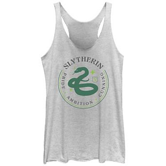 Juniors' Harry Potter Slytherin Snake Stamp Racerback Tank Top