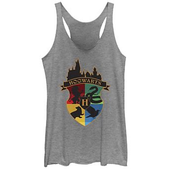 Juniors' Harry Potter Hogwarts School And House Crests Racerback Tank Top
