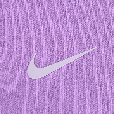 Newborn Baby Girls Nike Swoosh Motion Ruffle Bodysuit & Leggings 2-Piece Set