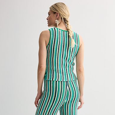 Women's INTEMPO™ Crochet Tie-Front Tank Top
