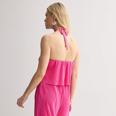 Women's INTEMPO™ Plisse Halter Jumpsuit